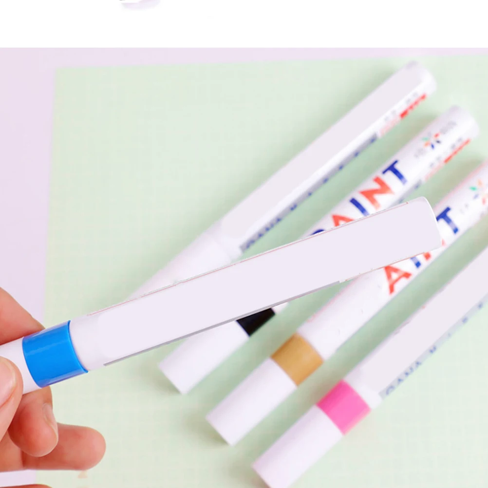 

7 шт., ручки для автомобильной краски, быстросохнущая ручка для ремонта царапин, портативная ручка для ретуши, инструмент для скрытия автомобильной краски, цветной маркер для ретуши