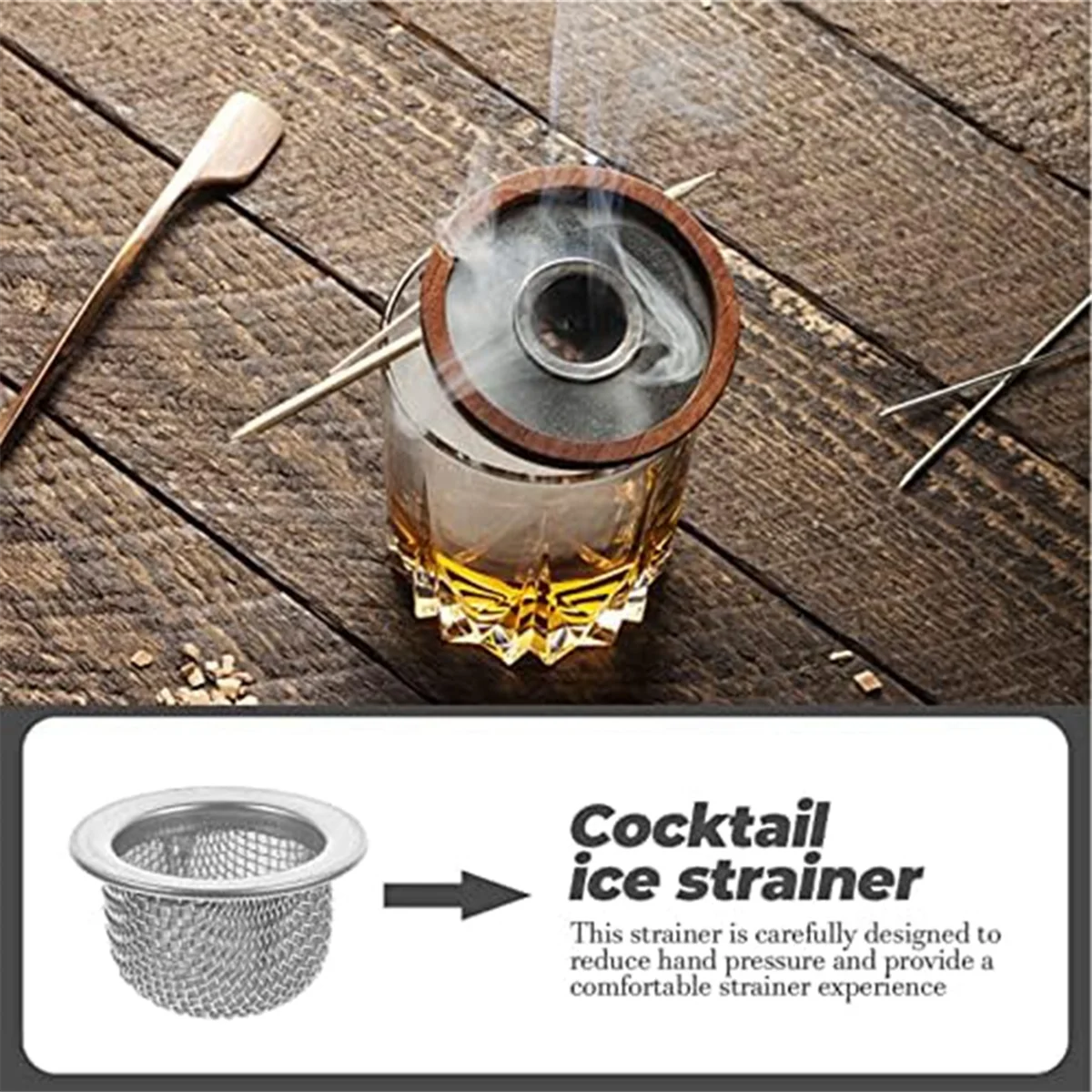 ABIY 10Pcs Double Screen Filter Cocktail Smoker Screen Mini Mesh Bowl Screen Filter for Bourbon Whiskey Smoker