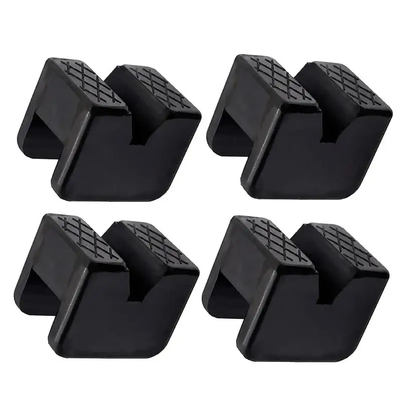 Different Types Car Lift Jack Stand Rubber Pads Black Rubber Slotted Floor Jack Pad Frame Rail Adapter Universal view 5