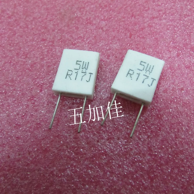 10-100pcs MPR5W0R17J 5WR17J 5W 0.17R 5% direct insertion ceramic cement resistor copper pin