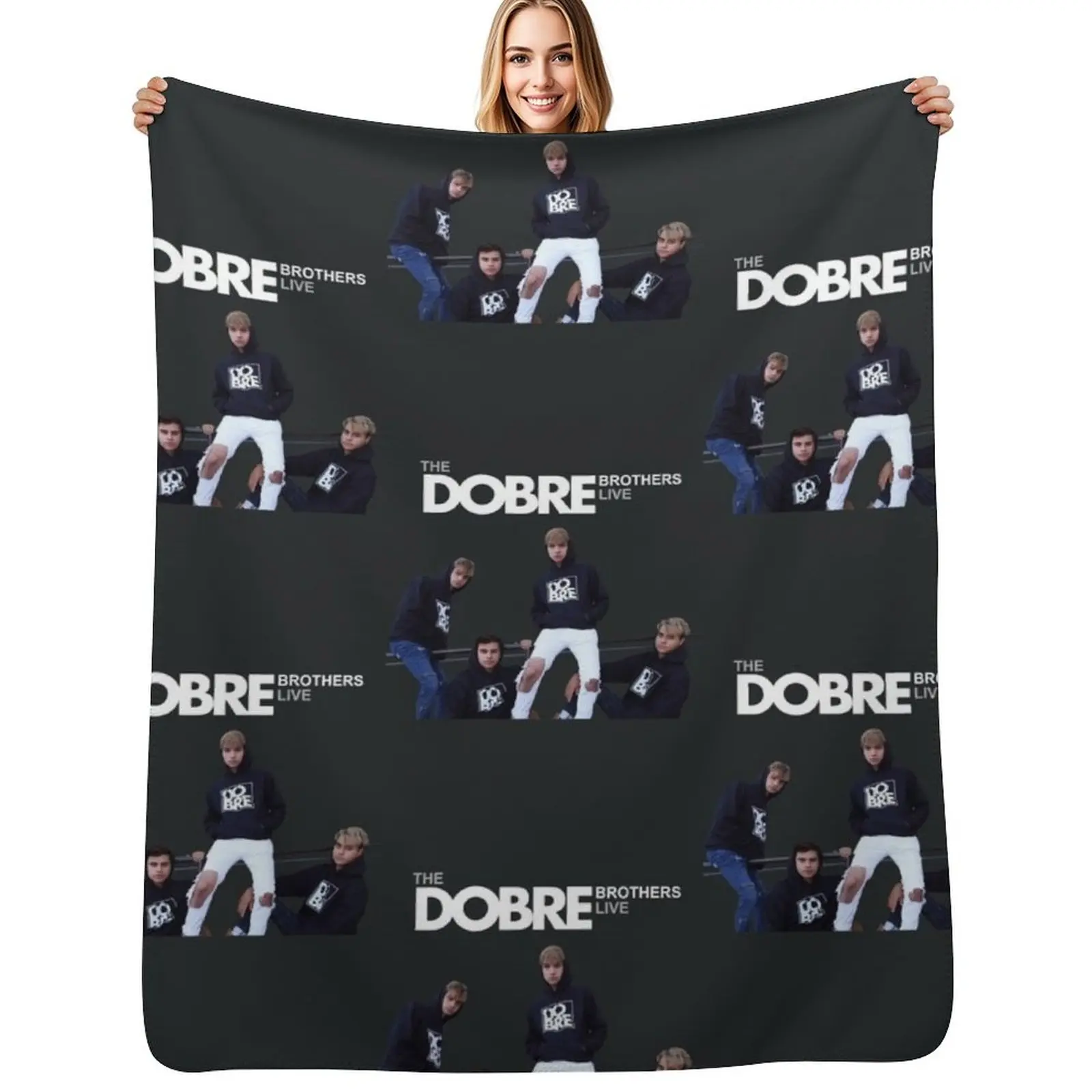 

Dobre Brothers Tour 2019 Throw Blanket Lightweight Warm Blanket for Travel Camping