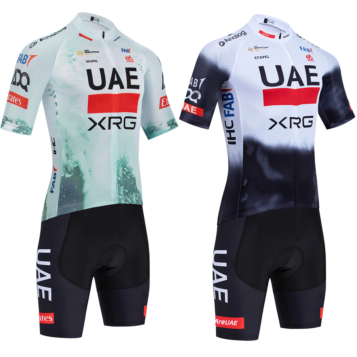 NEUES weißes Radtrikot Team 2026 UAE Bike Maillot Jersey Shorts Set MTB Ropa Ciclismo Quick Dry Fahrrad T-Shirt Kleidung