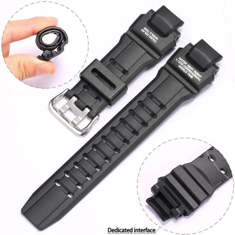 Resin Watch Strap Suitable for Casio GA1000 GA1100 GW-A1000 G1400 Watch Replacement Band Men\'s Waterproof Bracelet Accessories