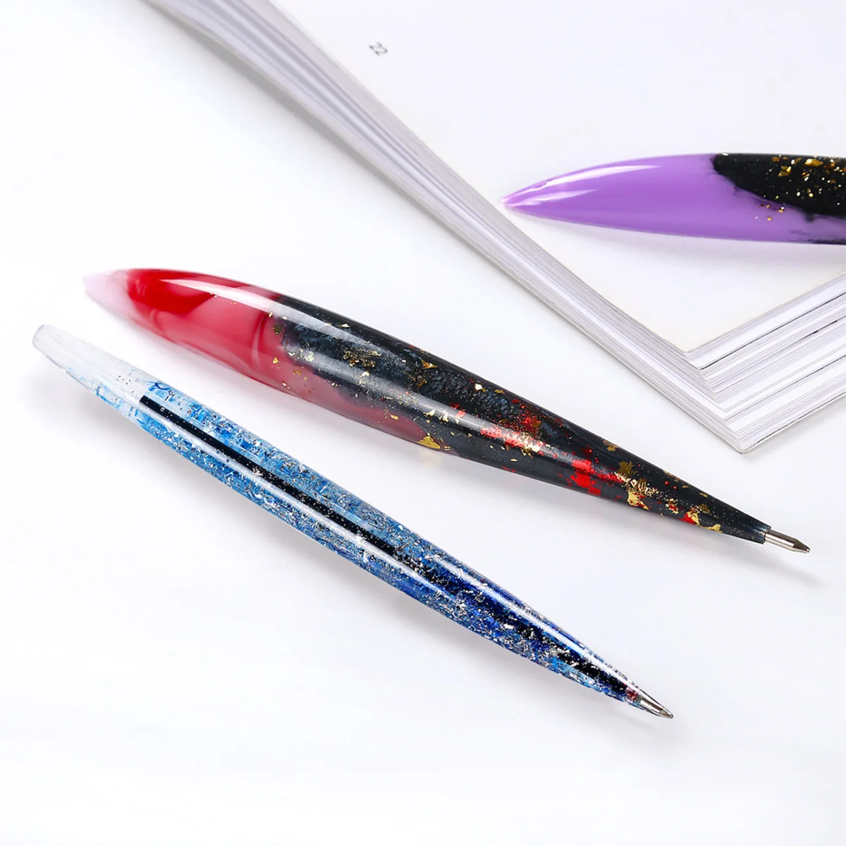 

Pen Mold Epoxy Resin Moulds Molds for Crystal Mini Silicone Container Student DIY Ballpoint Ball-point