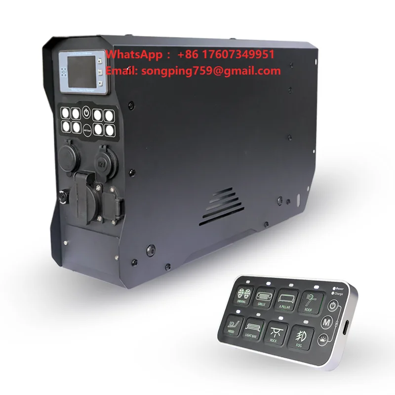 Advanced New Car Battery Management System BMS with Solar Charging 12V High Voltage AC/DC Input/Output for Retrofit/Upgrade