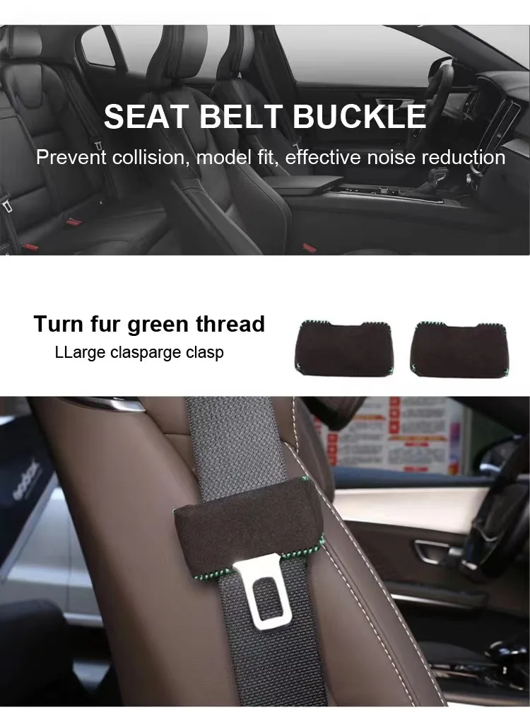 Für BMW Mercedes-Benz Audi Hyundai Kia Honda Tesla Toyota Volkswagen Ford Skoda Autositzgurt-Schnallenschutz Zubehör – Detail 1