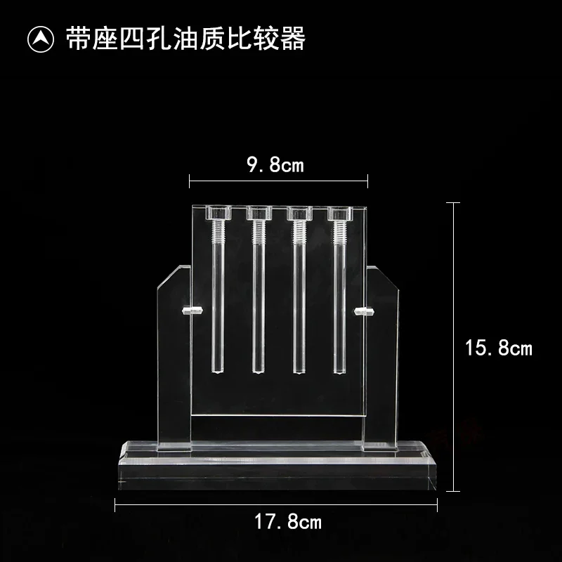 Oil Quality Comparator Tester Glass Demonstration Stand Car Engine Gearbox Oil Viscosity Test Tool