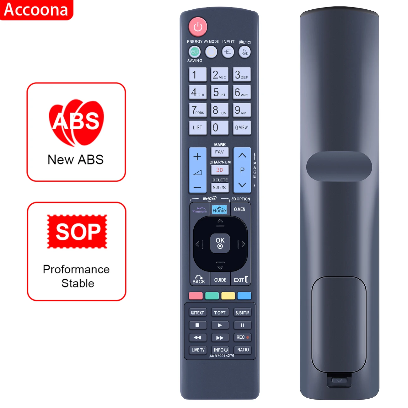 

New Remote AKB72914276 Replace for TV 37LE5300UC 42LD520UA 47LD450UA 47LD520U