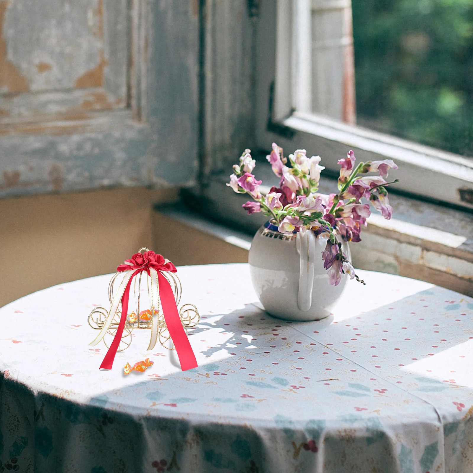 

2Pcs Pumpkin Carriage Design Gift Box Metal Candy Storage for DIY Projects Decor Metal Candy Box Wedding Souvenir Favor Case