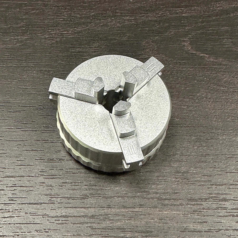 Mandrino per morsa a tre griffe in alluminio ad alta precisione - Mini morsetto da banco industriale per foratura, riparazione orologi e modellismo artigianale 1-30 mm