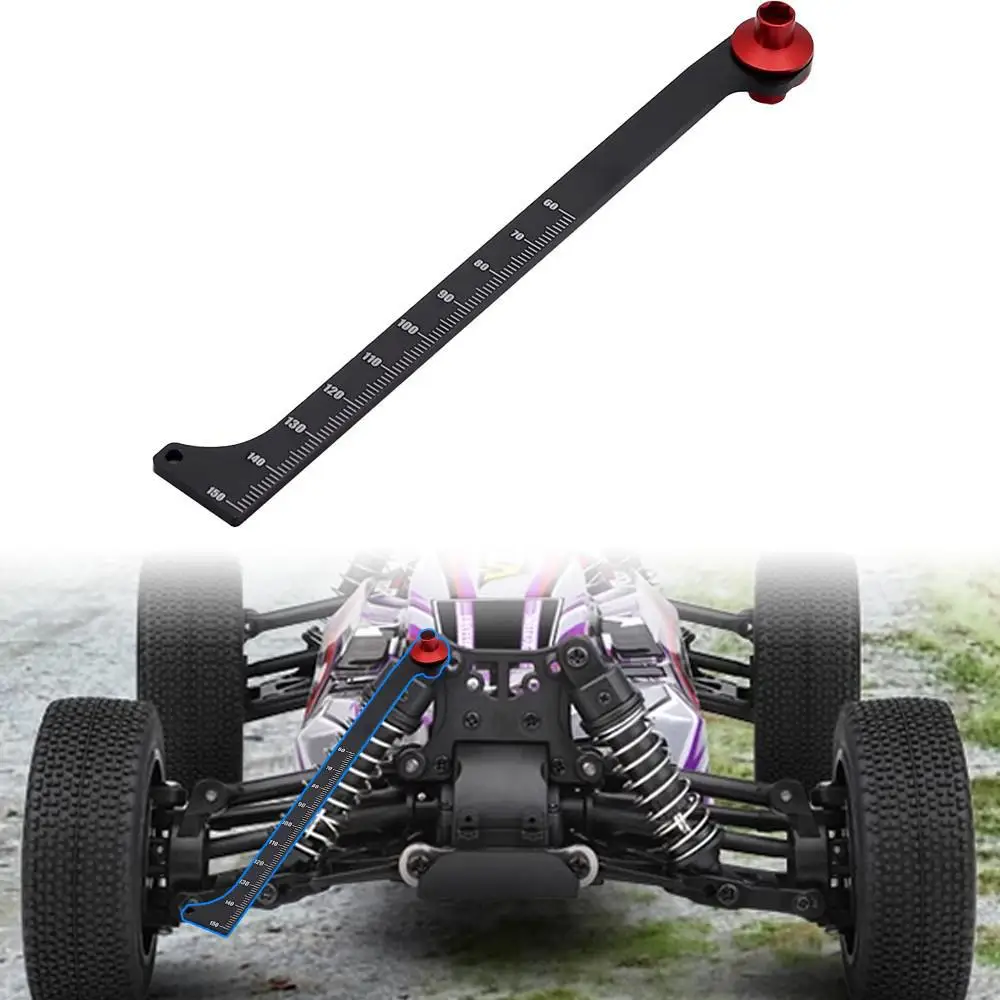 

Для Arrma Trax/as Hpi Huanqi727 осевой Scx10 1/8 1/10 радиоуправляемый внедорожник универсальный инструмент амортизатор дорожная измерительная линейка