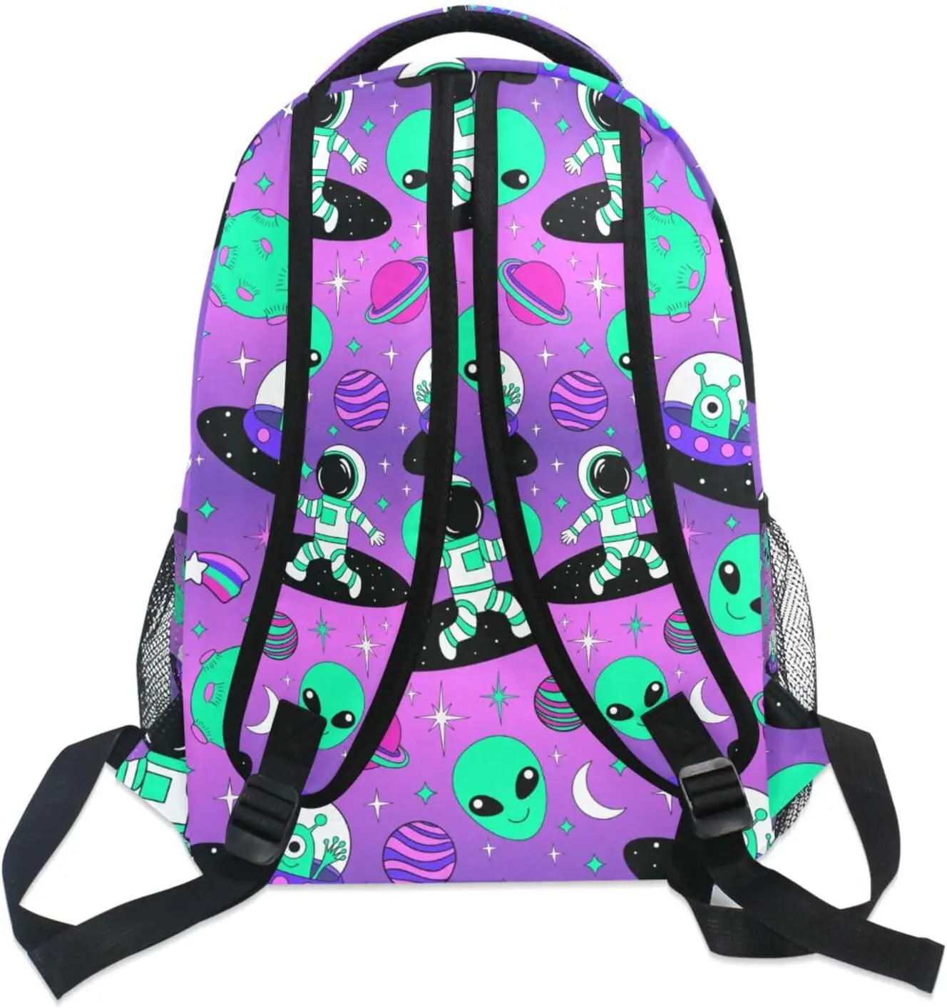 Astronautas alienígena espaço mochilas para meninas meninos mochila escolar bonito crianças bookbag 3rd 4th 5th grade estudantes do ensino fundamental daypacks
