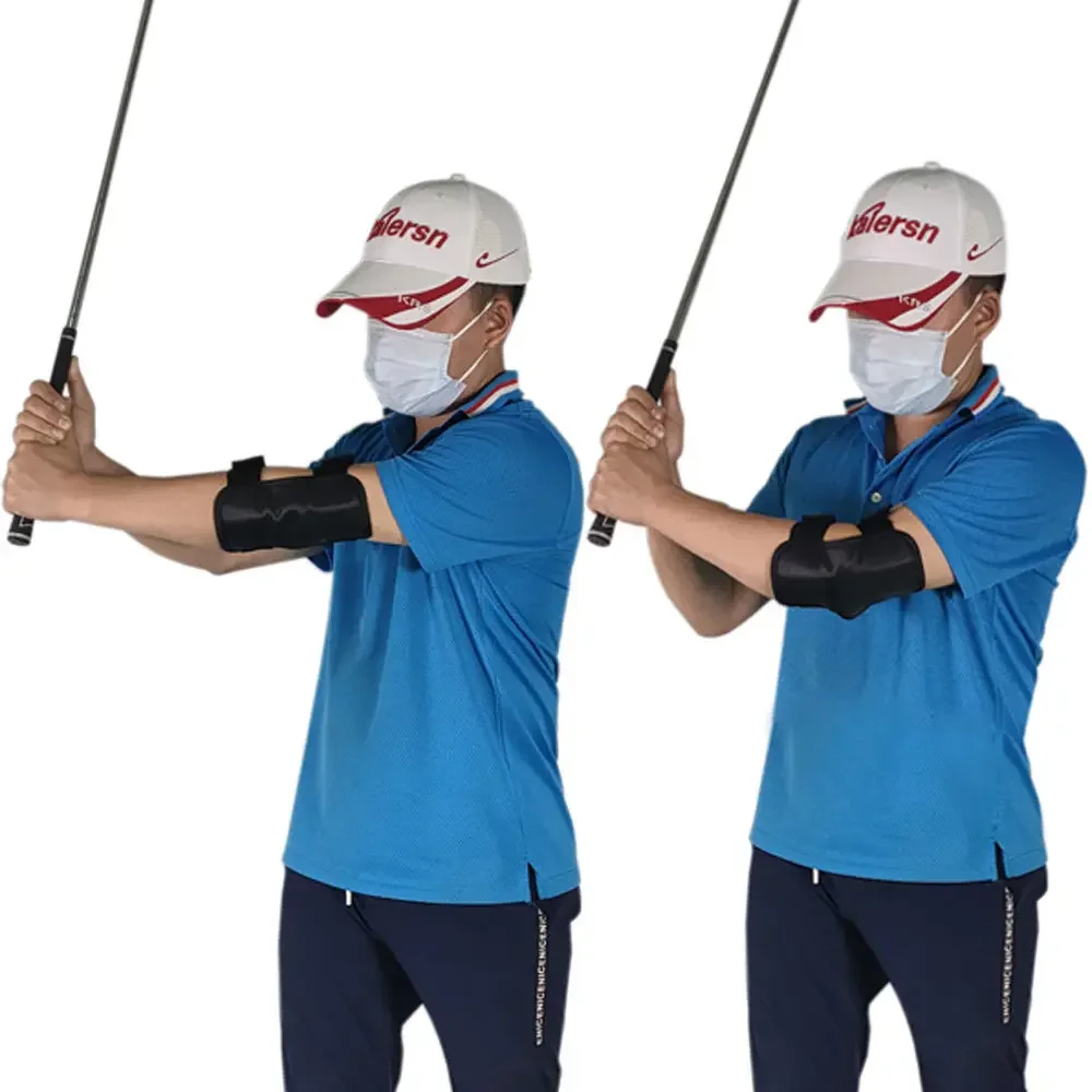 Golf Swing Training Aid Elbow Golf Beginners Swing Trainers Brace Arc Corrector Swing Training Straight Practice Trainer