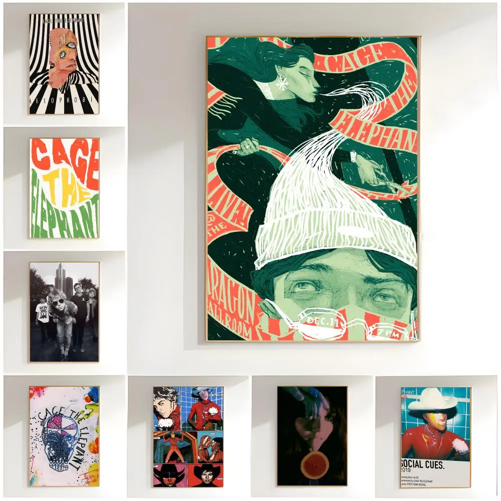 Popular American Rock Band Cage The Elephant Poster Premium Wall Decor Modern Home Poster Unframed