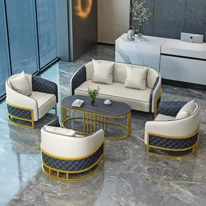 

Fashion Combination Office Sofa Modern Beauty Salon School Hotel Office Reception Negotiation Sofa