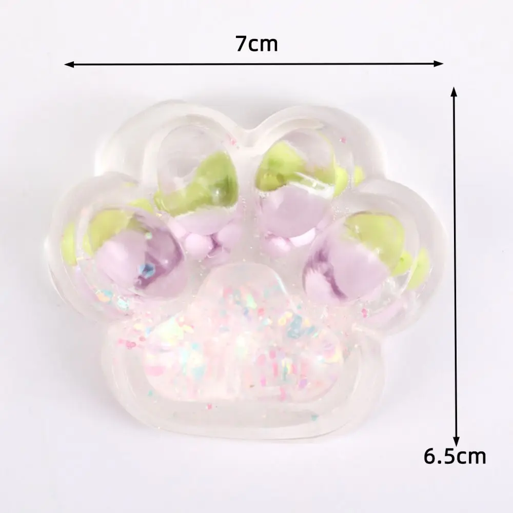 Juguete para apretar con forma de pata de gato y fruta, juguete para amasar fruta suave, juguete antiestrés hecho a mano con pata de gato, juguete de descompresión de rebote lento, regalos para niños