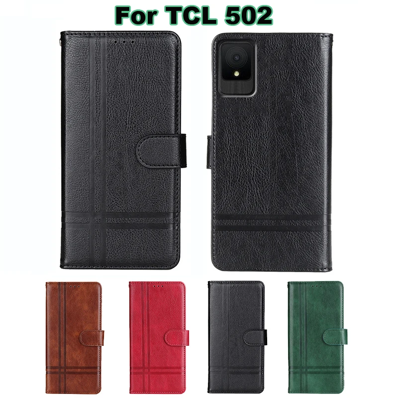 Original Leather Case For TCL 502 Phone Cover Wallet Coque For TCL 403 T431A T431D T431E T431Q T431U Funda on Capas TCL 502 403