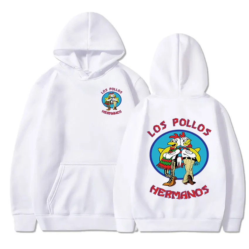 Sudadera con capucha de Breaking Bad para hombre y mujer, chándal holgado de lana con estampado de Los Pollos Hermanos, primavera y otoño