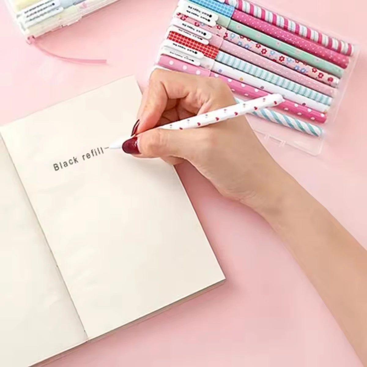 

10 Pcs/Set Color Pen Flower Animal Starry Star Sweet Flora Colored Gel Pen 0.38mm Cute Pens for School Stationary