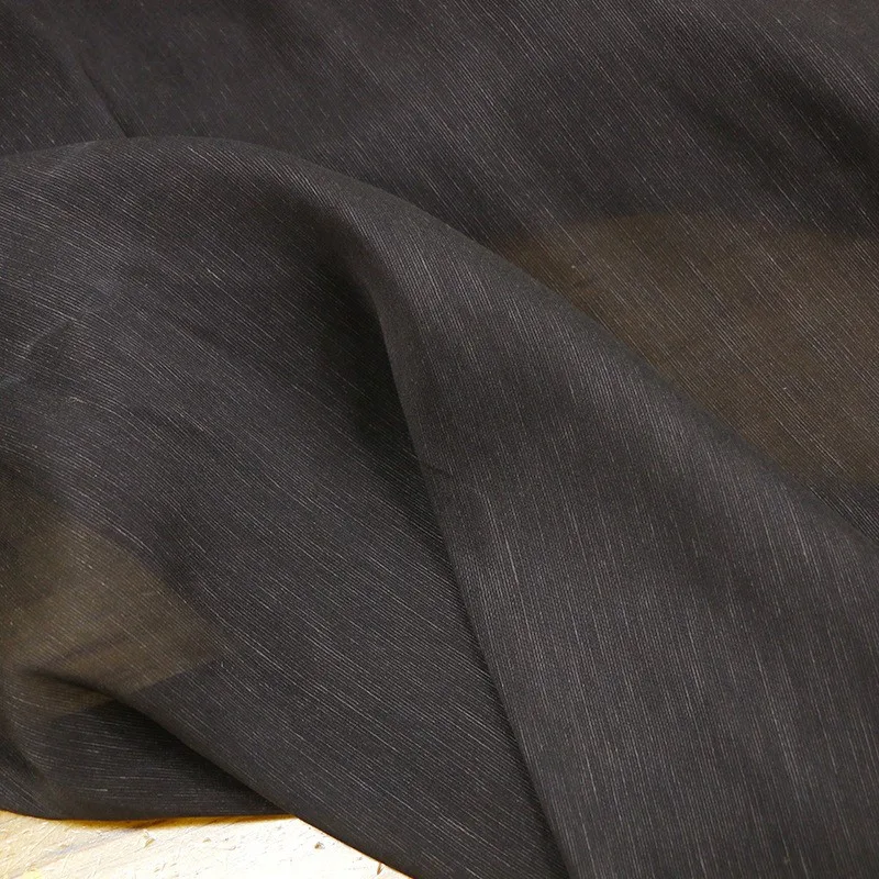 

17 momme silk Tencel linen Georgett high-quality textured fabric