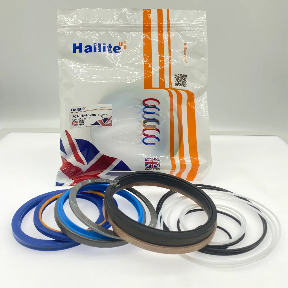 

Excavator Part Repair Arm Boom Bucket Cylinder Oil Seal Kit 707-99-68780 707-99-66240 707-99-72240 for Hallite Komatsu PC400-7/8