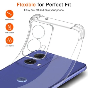 Casing Lembut Silcone Tahan Guncangan Untuk Motorola G85 G84 G53 G54 G53 G52 G42 G24 G22 G72 G32 G33 G30 G14 G15 G8 G9 G7 Plus Daya Jernih 8 kasus penjualan terbaik motorola g9 - №