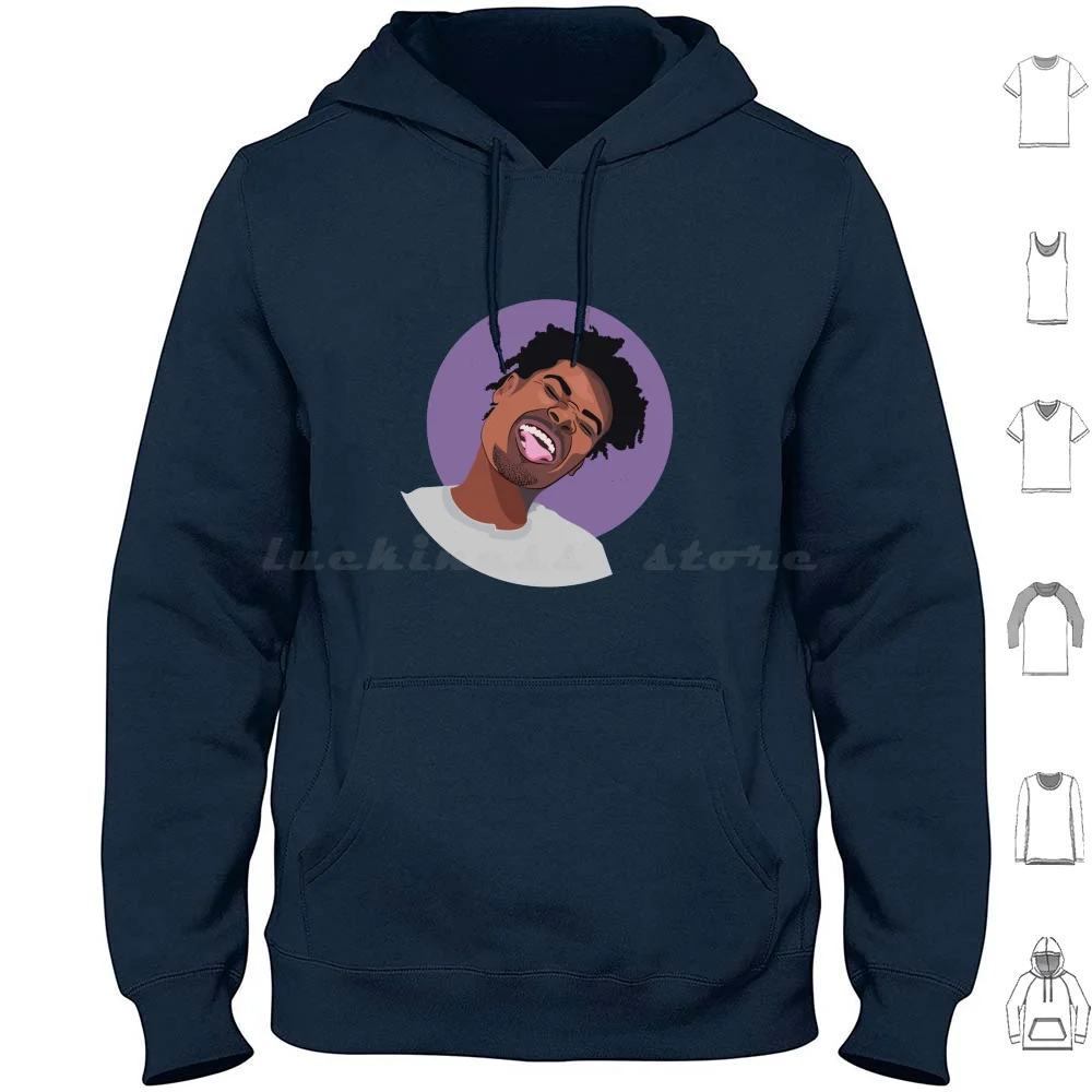 Danny Brown Illustration Hoodies Long Sleeve Danny Danny Brown Brown Rap Rapper Hip Hop Hip Hop Hiphop Music Artist