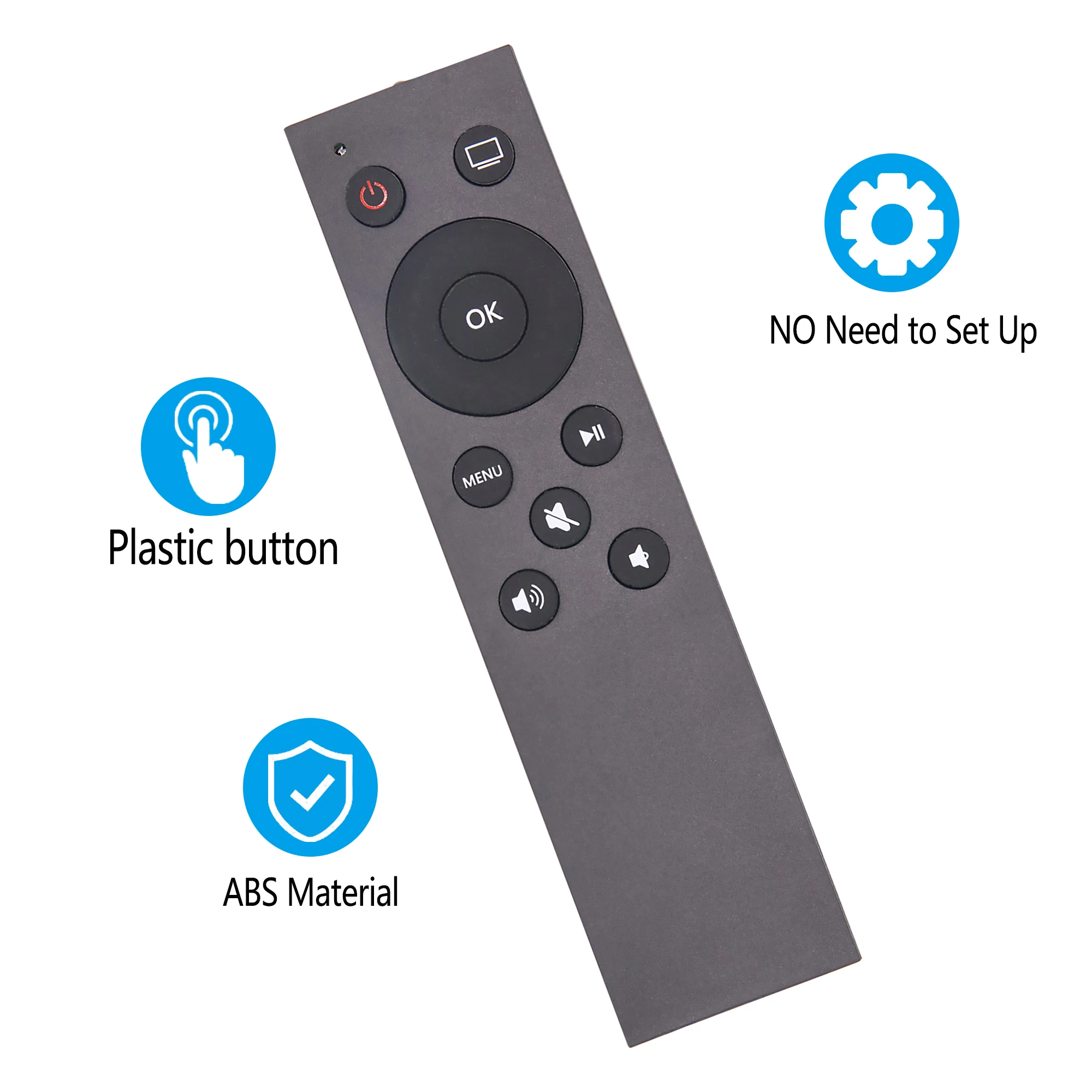 Uniwersalny pilot do Apple TV 4K/Apple TV Gen 1 2 3/ Apple TV HD A2169 A1842 A1625 A1427 A1469 A1378 A1218 bez przycisku głosowego