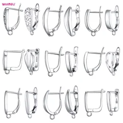 DIY Jewelry 925 Sterling Silver Earrings Clasps Hooks For Women Handmade Making Accessories Fashion Design Wholesale