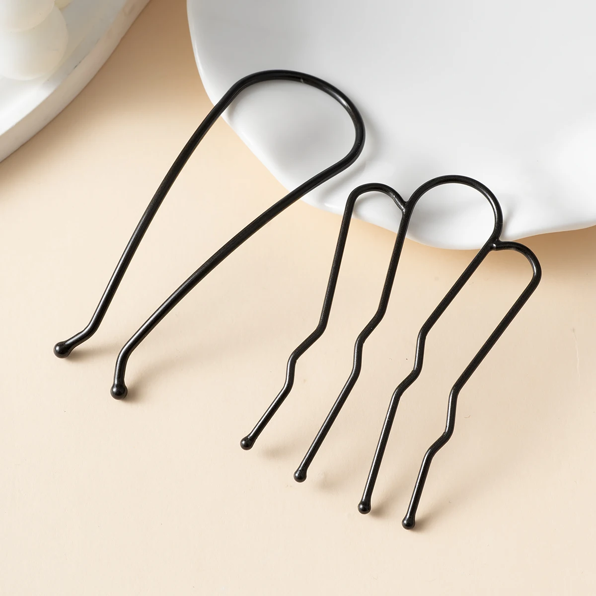Black Metal U Shape Hair Fork Women Hair Stick Hair Combs Bun Hairpin Clip Hairstyling Tool Girls Hair Accessories Protect Scalp image 4