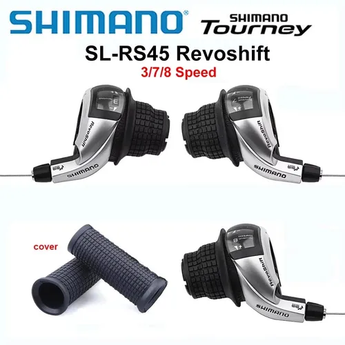 Shimano Tourney RS45 Revoshift grip bicicleta palanca de cambios giratoria 3x7s 3x8s 21s 24s peine de bicicleta con empuñaduras RS35