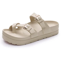 Goosecret Women's Platform Sandals New Fashion Summer EVA Sandals Lightweight Thick Soles Beach Sandals with Adjustable Buckle