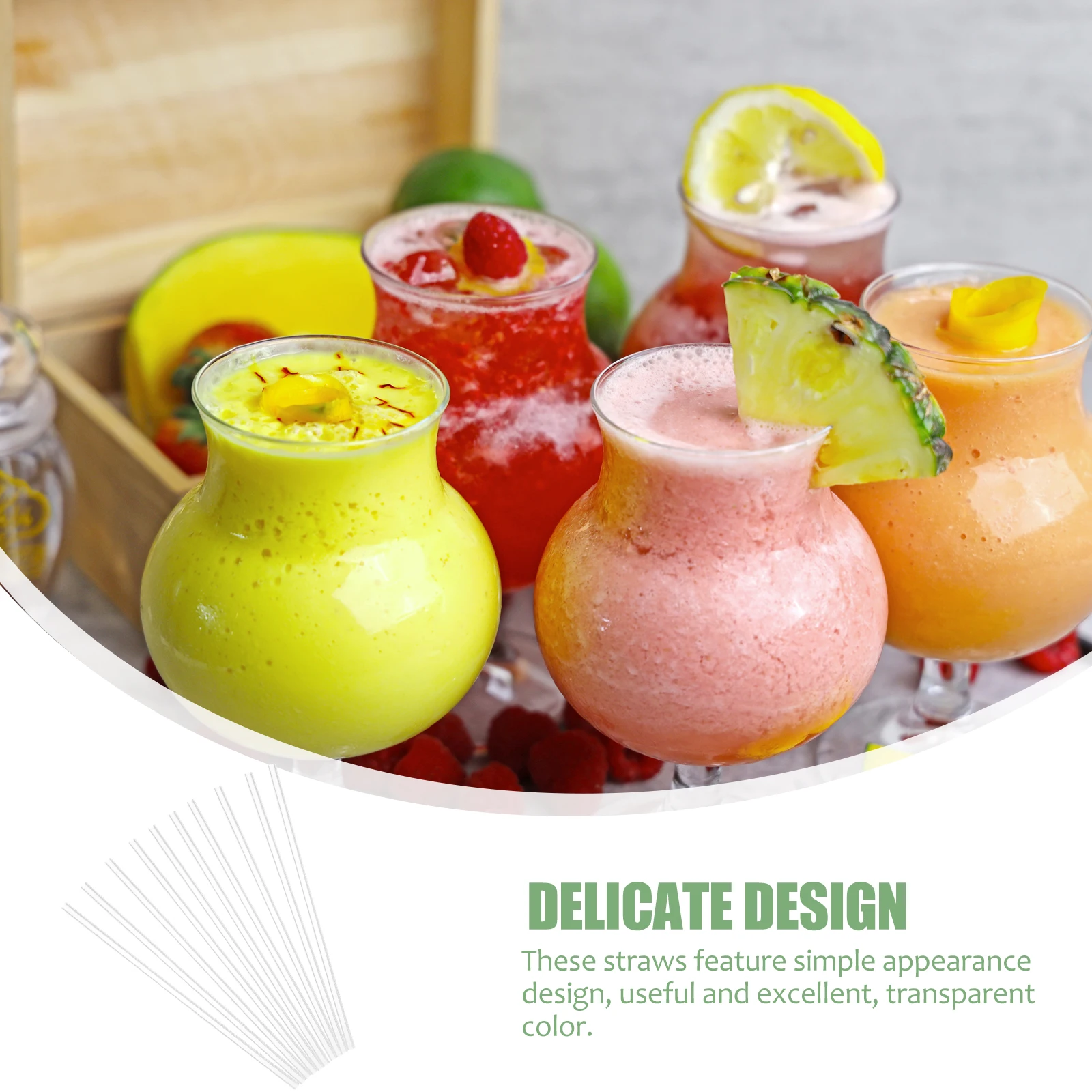 

10Pcs Silicone Clear Drinking Straws Reusable Flexible Lightweight Portable for Outdoor Party Use Reusable Straws