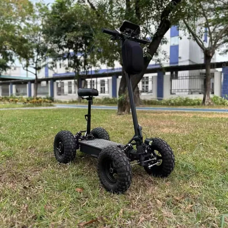 Self-balancing 2WD and 4WD Electric Scooter Trotinette Electrique with High Power Motor Lithium Battery for Off-road All Terrain view 2