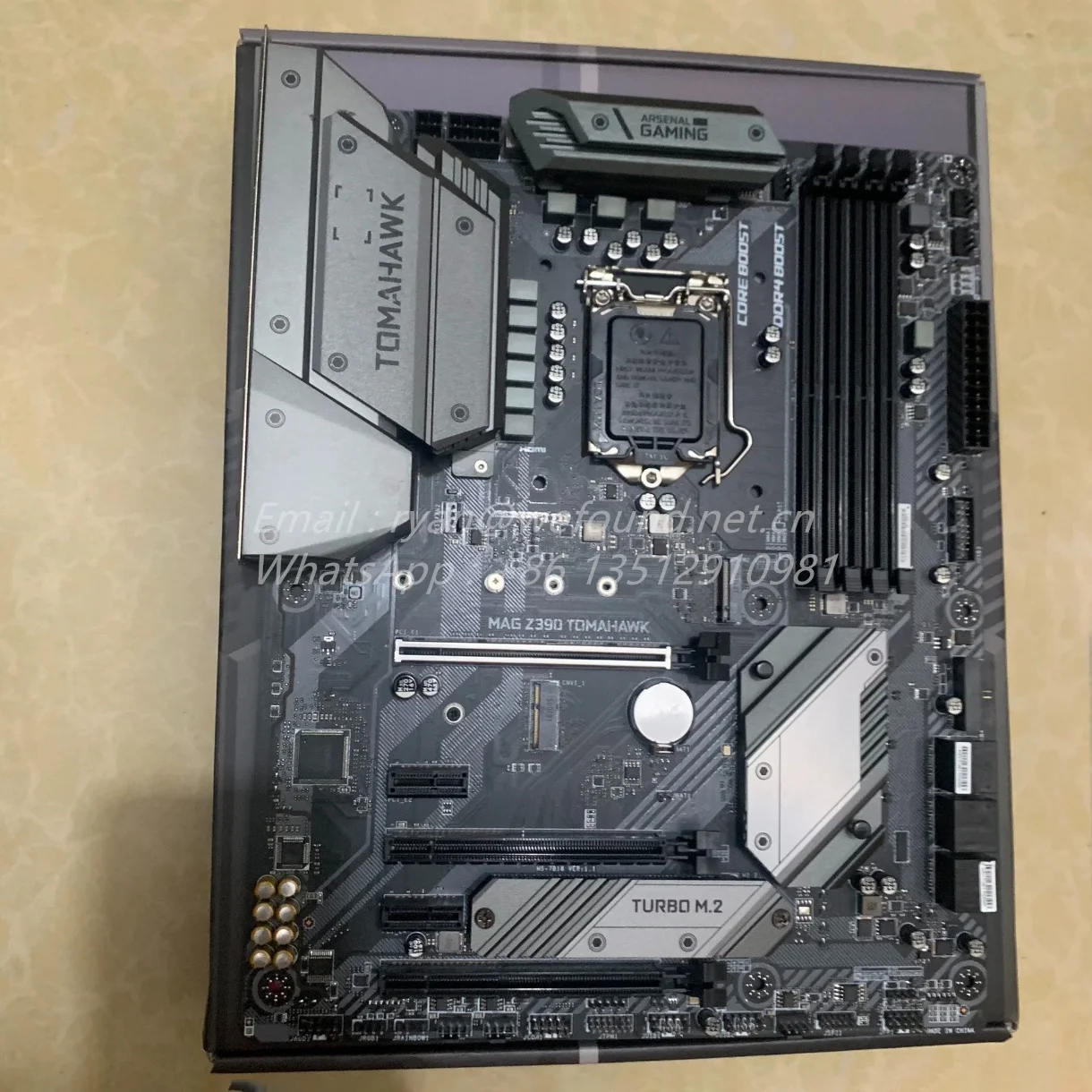 

Материнская плата для ПК MAG Z390 TOMAHAWK, системная плата LGA1151 Core 8/9-го поколения