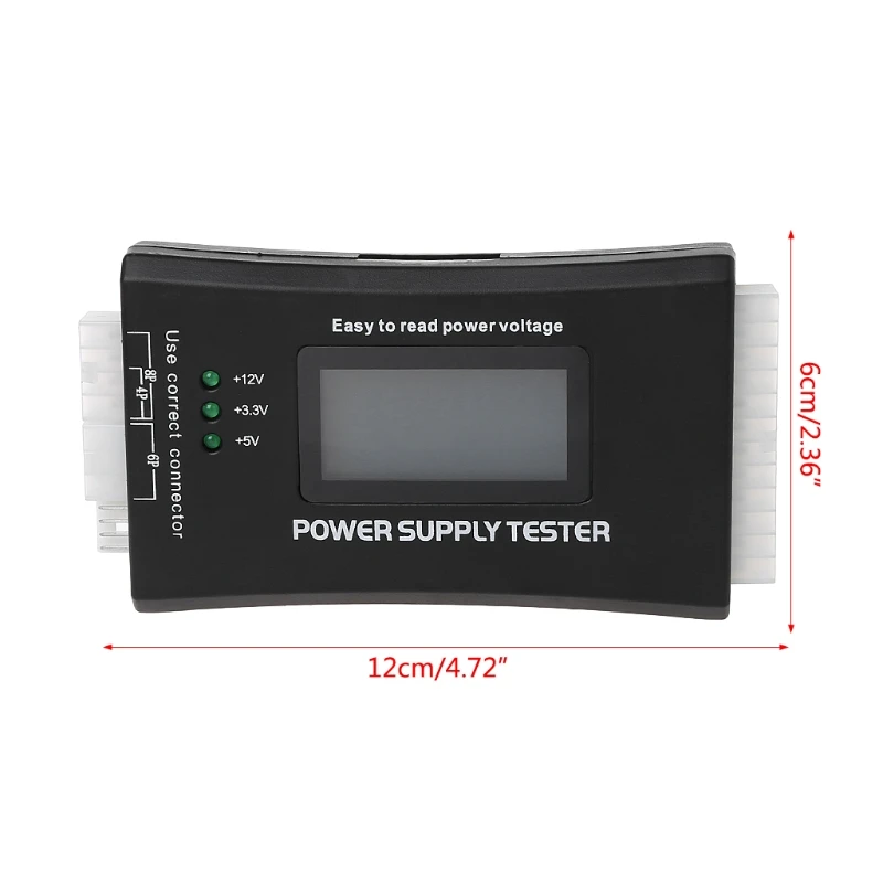 الرقمية شاشة الكريستال السائل جهاز كمبيوتر شخصي 20/24 دبوس LCD امدادات الطاقة تستر تحقق البنك طاقة إمداد قياس التشخيص