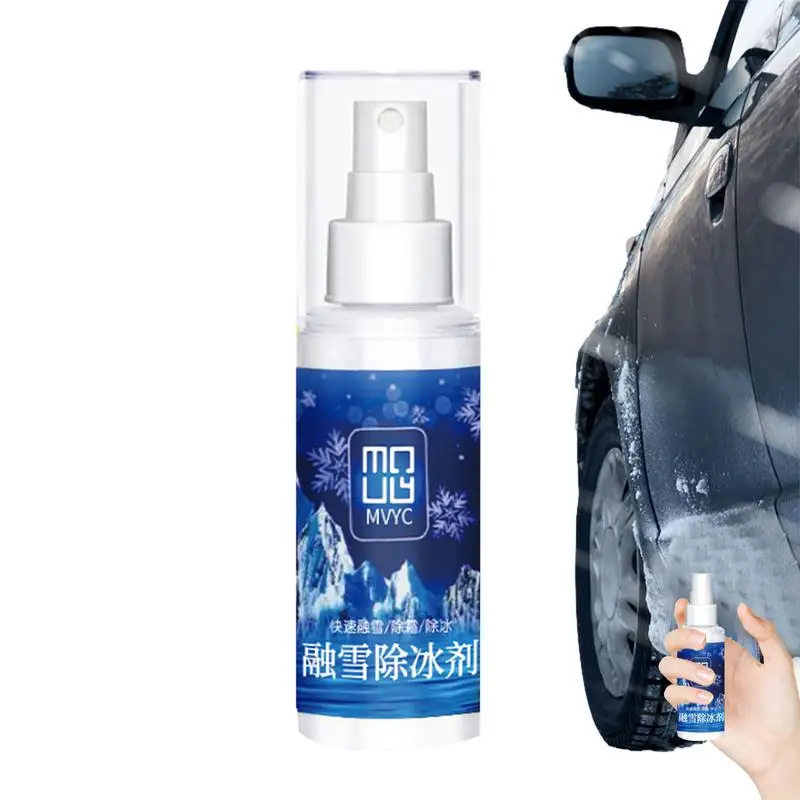 

Car Deicer Spray 100ml Effecient Defrost Spray Windshield Effective Defroster Spray Fast Acting Car Supplies For Winter Cold