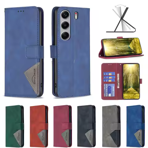 For Tecno Camon 40 Pro 5G Case Camon 40pro 5G CM7 Solid Color Leather Wallet Phone Cover For Tecno Camon40 Pro Magnet Case Funda