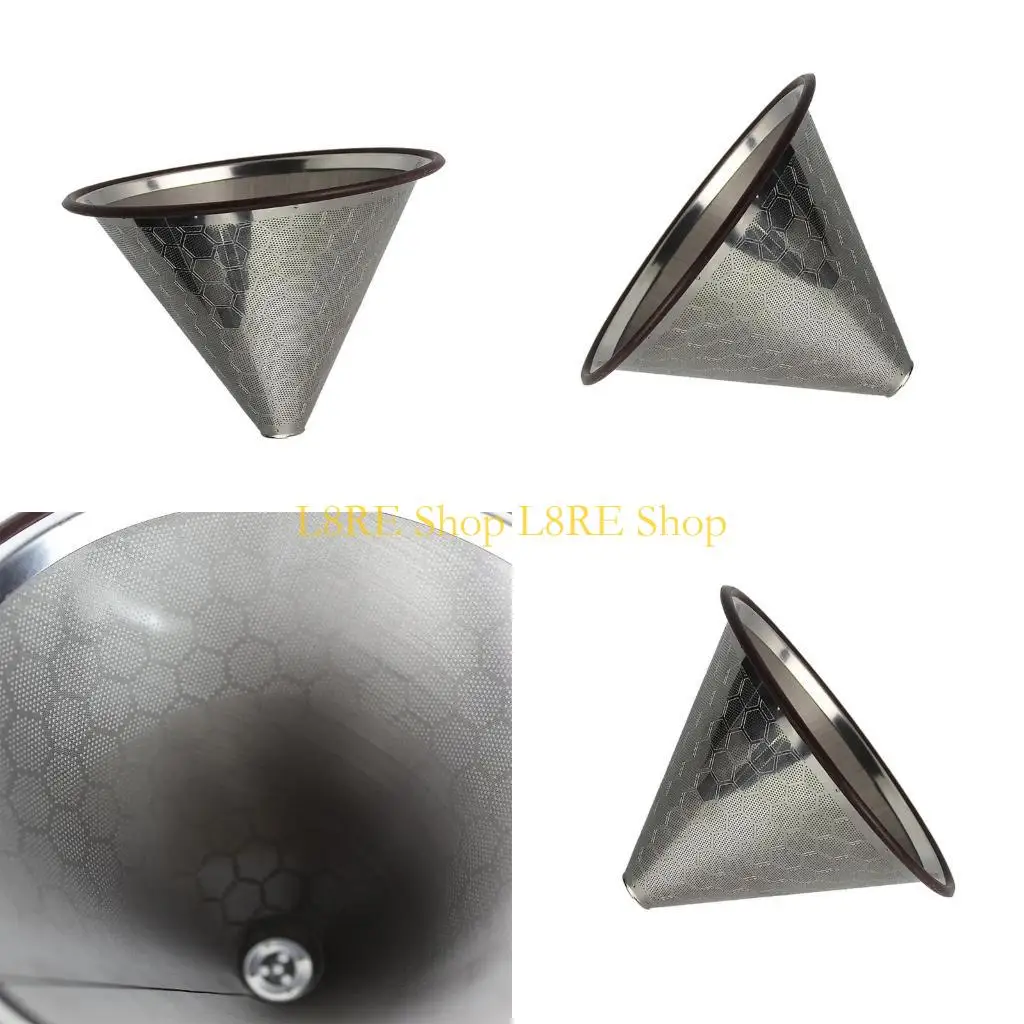 L8RE из нержавеющей стали Coffee Filter Cups Coffee Filter Coffee Filter Cup Dripper