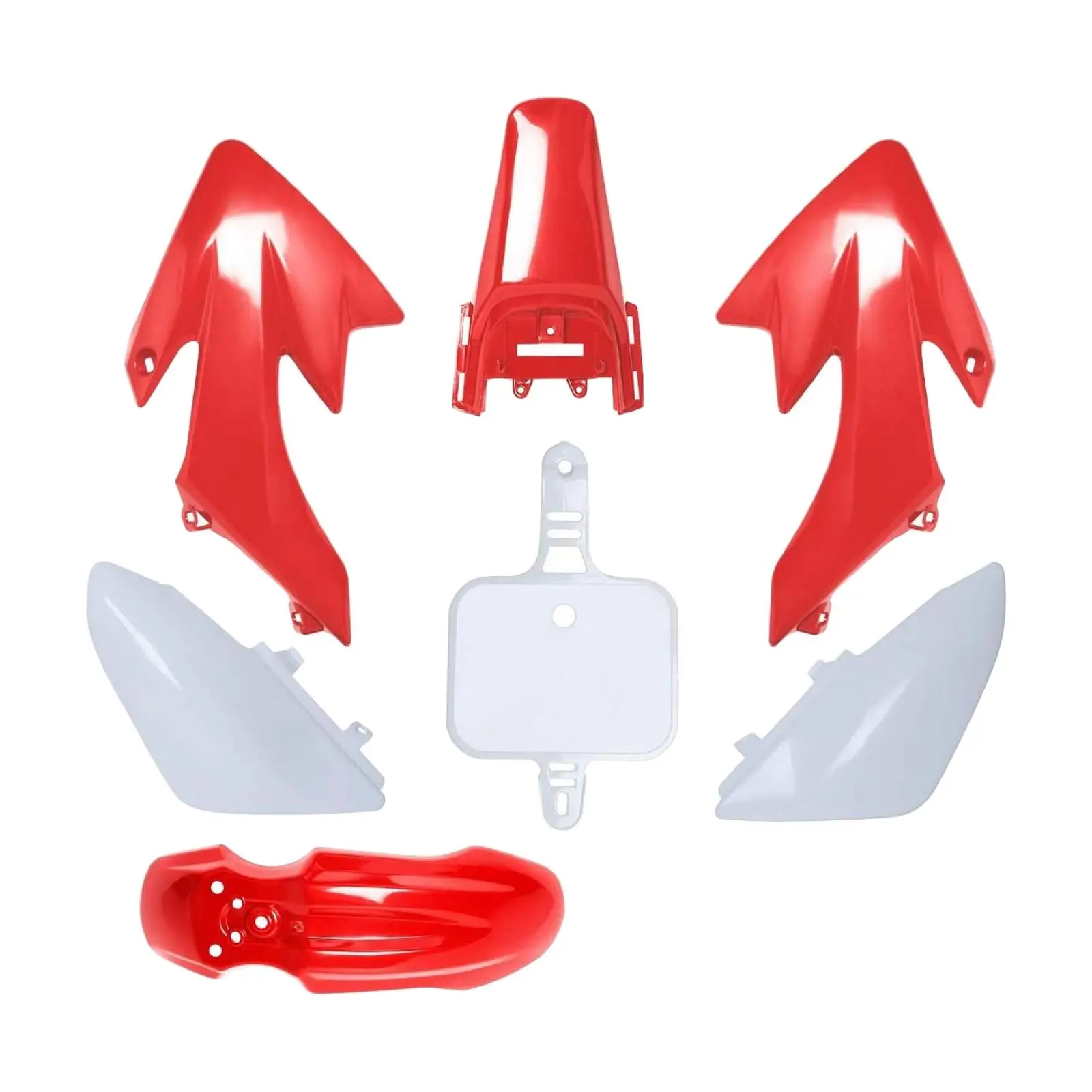 Fairing Set, Fairing Body Work Set, Easy Installation Red White