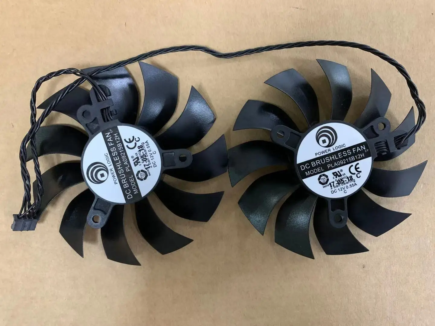 Вентилятор охлаждения видеокарты PLA09215B12H для EVGA GTX 1080Ti SC2 GAMING Черный GB