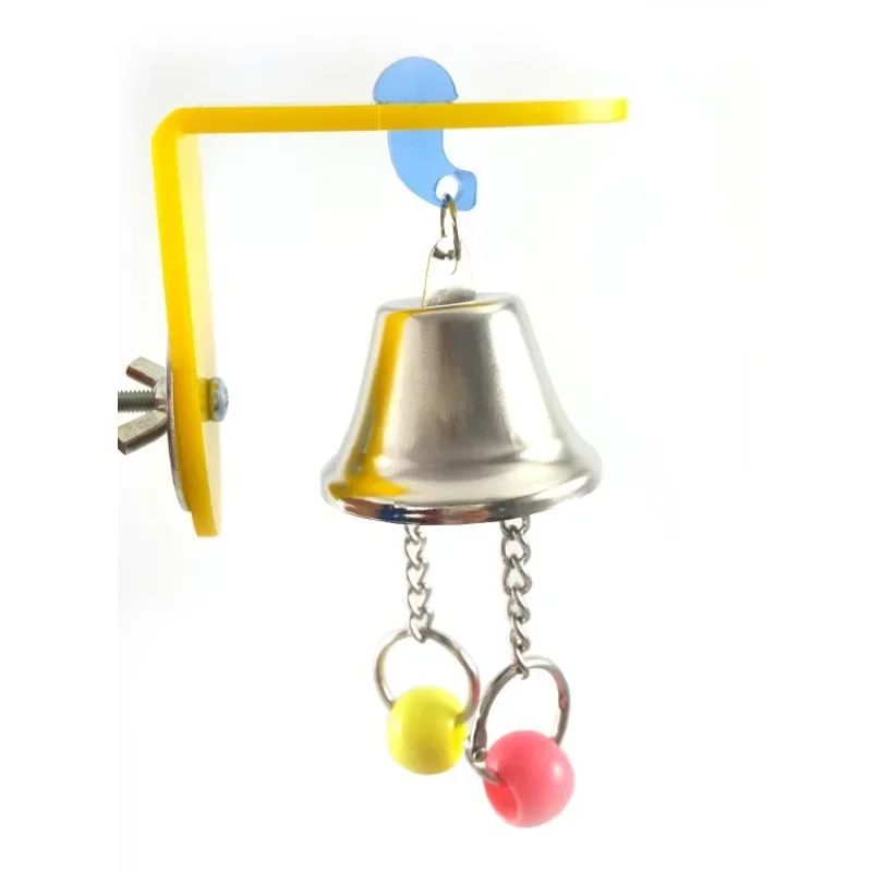 Bird Bells Toy with Colorful Plastics Toy for Pet Cage Parrot Parakeet Cockatiel Conure Lovebird Budgies Finch Canary