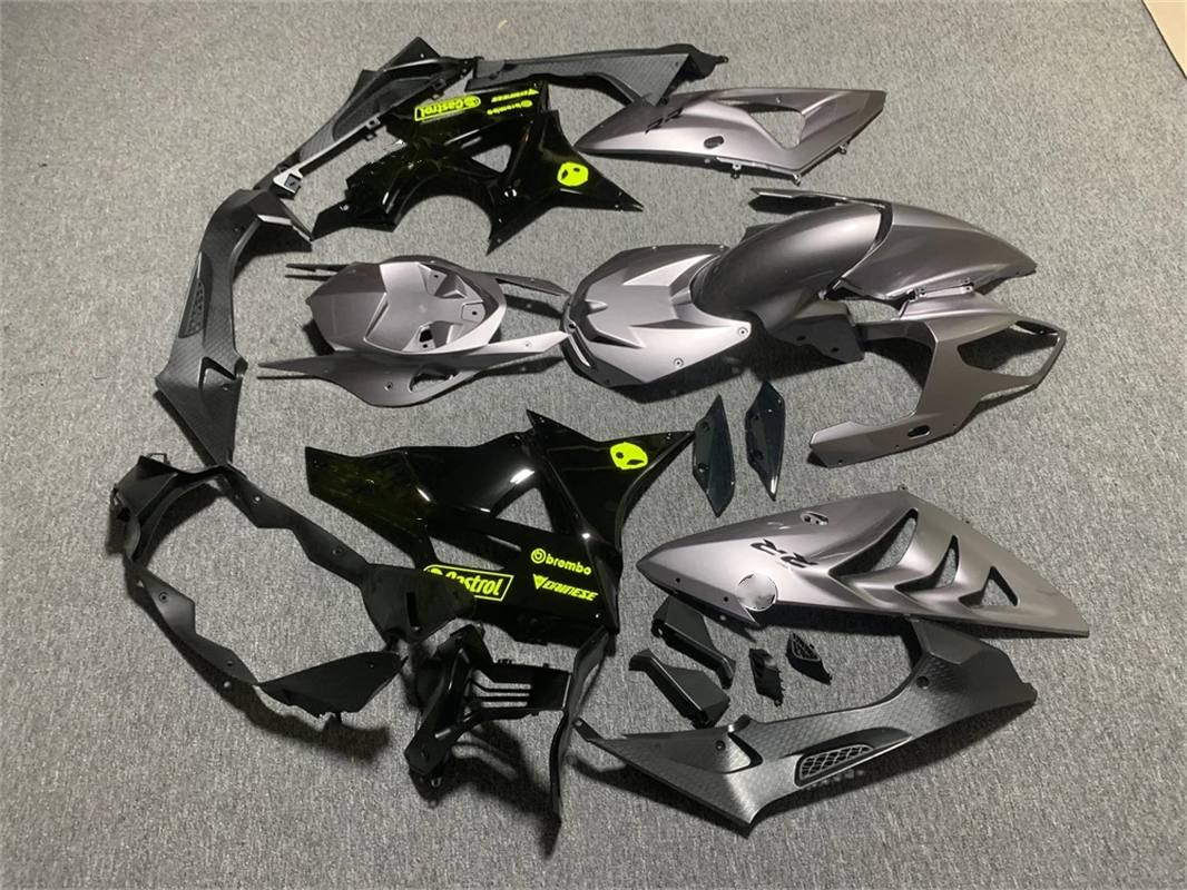 Black gray fluorescent color Motorcycle Fairing Kit for apply BMW S1000RR 2009 2010 2011 2012 2013 2014 Body Kit