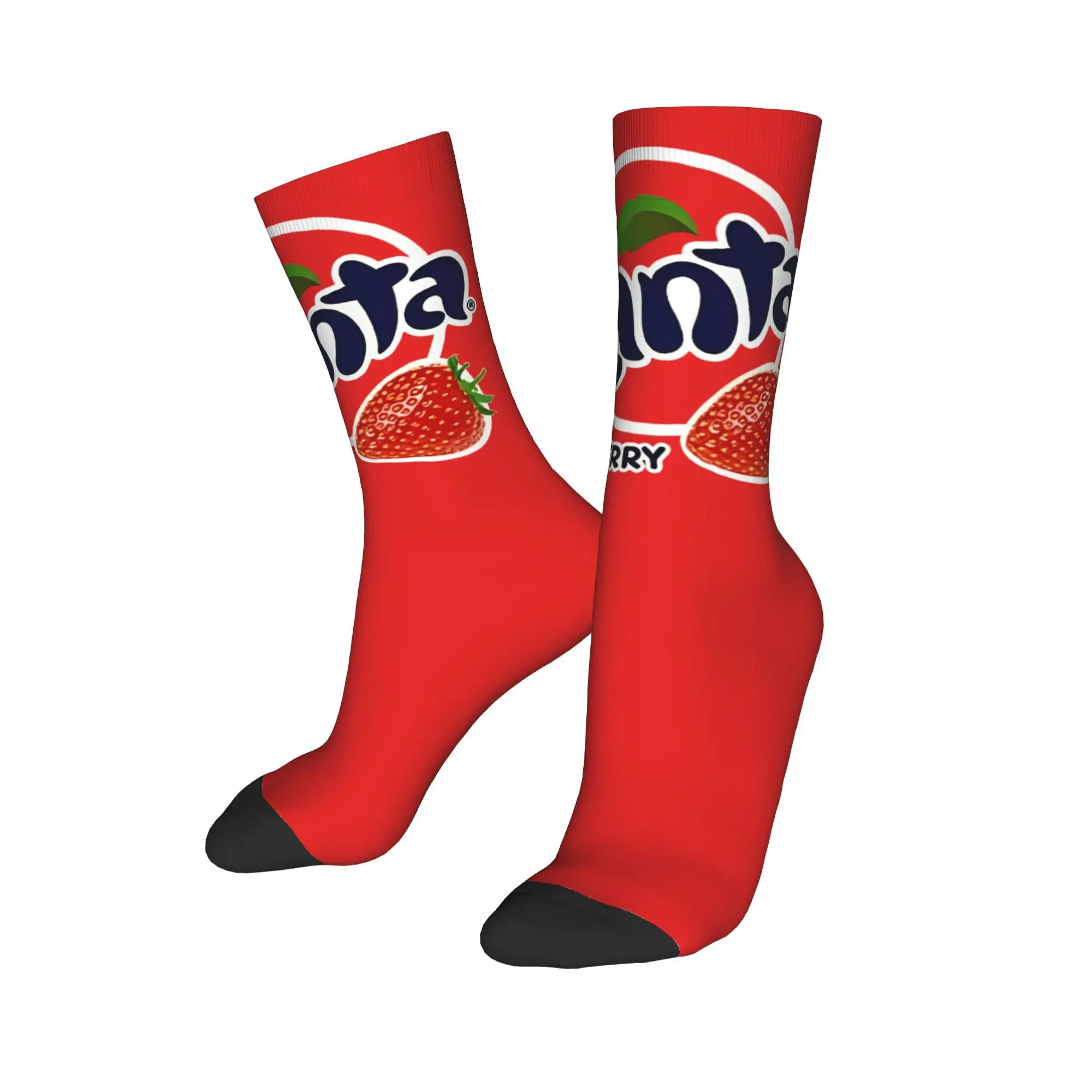 Invierno cálido diseño loco mujeres hombres Fantas calcetines de fresa calcetines transpirables,