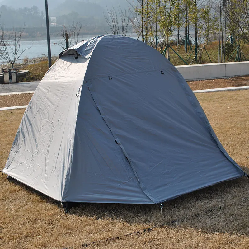 Spacious 3-Layer Door Camping Tent with Mesh for Mosquito Protection and Comfortable Overnight Stay