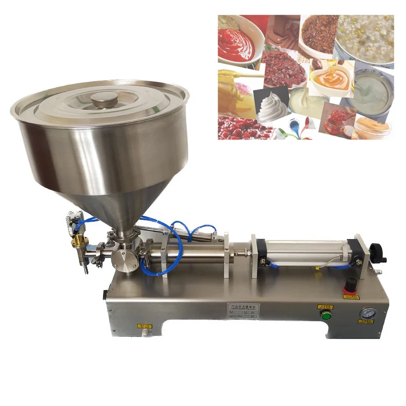 Electric Pedal Filling Machine Chocolate Butter Peanut Butter Chili Sauce Automatic Quantitative Filling Machine
