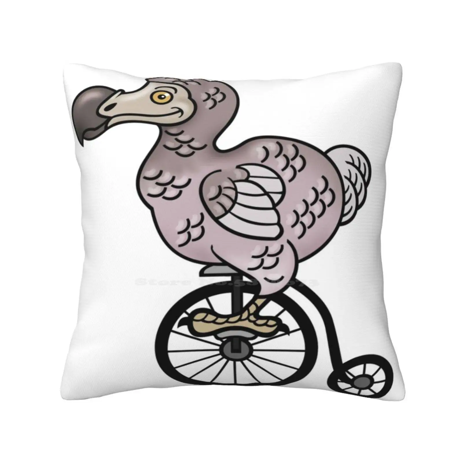 Vintage Dodo Fashion Sofa Throw Pillow Cover Pillowcase Dodo Bird Vintage Bycicle