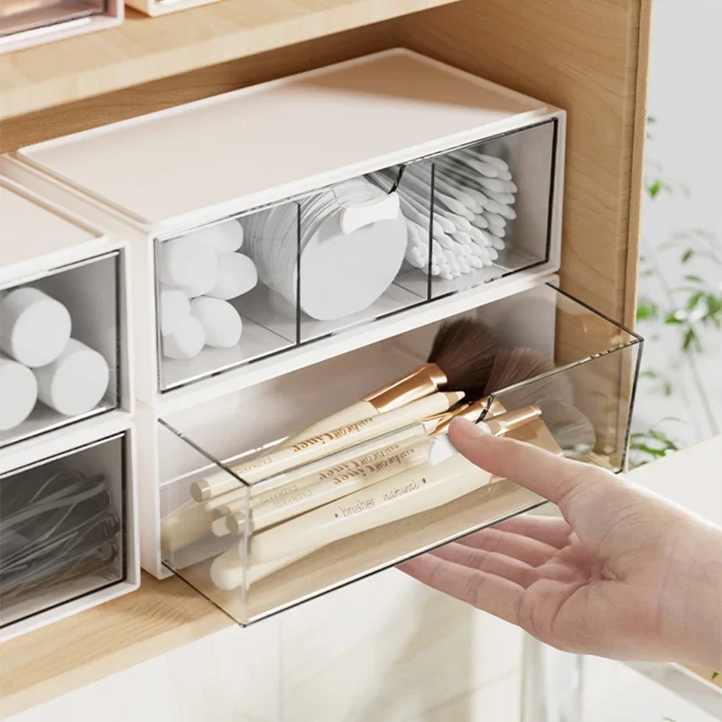 Mirror cabinet storage box, bathroom washbasin, cosmetics, lipstick storage rack, cabinet with compartments for organizing boxes