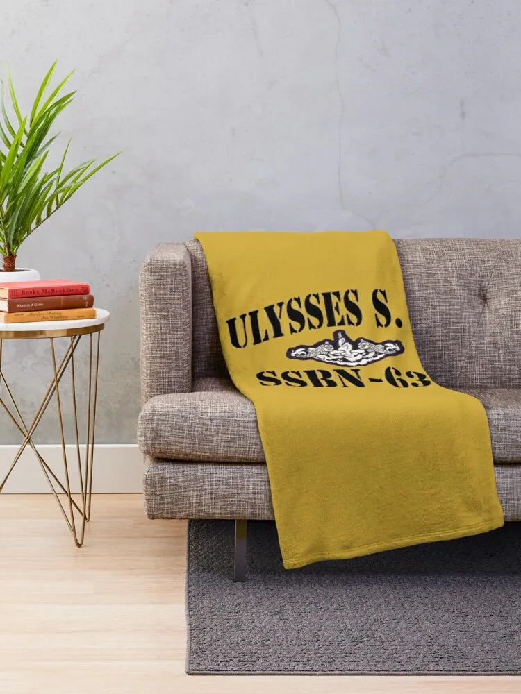 USS ULYSSES S. GRANT (SSBN-631) SHIP'S STORE Throw Blanket Beach Multi-Purpose Cute Plaid Blankets