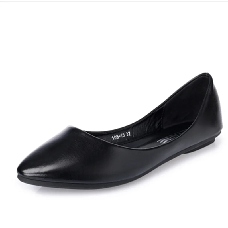 Lady Champagne European And American Style Cheap Plus Size 44 45 48 Pointy Toe Women Single Casual Shopping Kvoll Shoes On Flats
